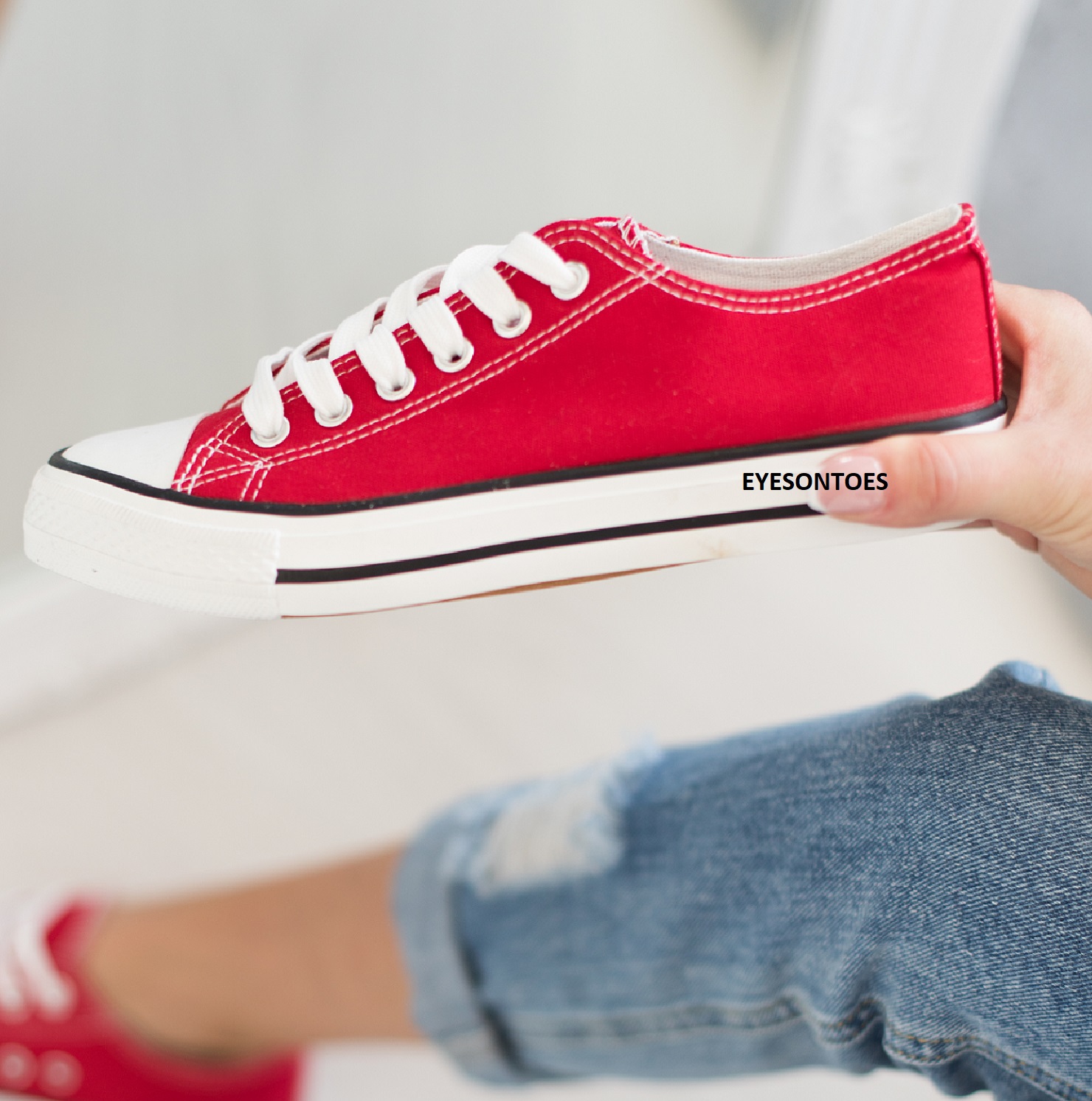 LADIES FLAT CASUAL COMFY FESTIVAL CANVAS PLIMSOLLS WOMENS TRAINERS SHOES SZ 3-8 | eBay